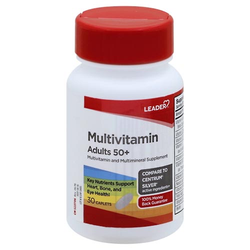 Image for Leader Multivitamin, Adults 50+, Caplets,30ea from THE PRESCRIPTION PLACE