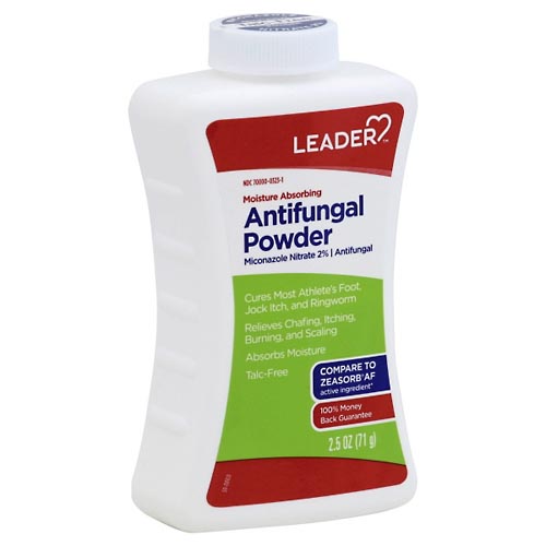 Image for Leader Antifungal Powder, Moisture Absorbing,2.5oz from THE PRESCRIPTION PLACE