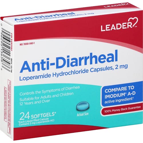 Image for Leader Anti-Diarrheal, Softgels,24ea from THE PRESCRIPTION PLACE