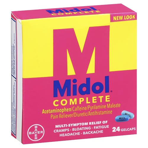Image for Midol Multi-Symptom Relief, Gelcaps,24ea from THE PRESCRIPTION PLACE