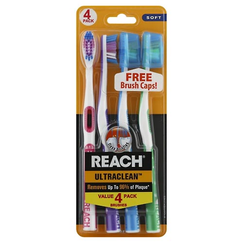 Image for Reach Toothbrushes, Soft, Value Pack,4ea from THE PRESCRIPTION PLACE